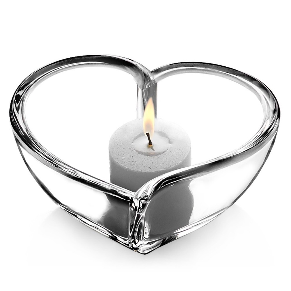 Crystal heart shape votive/small bowl